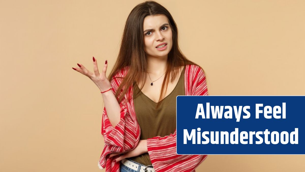 Portrait of irritated young woman in casual clothes looking camera, spreading hand isolated on pastel beige wall background in studio.