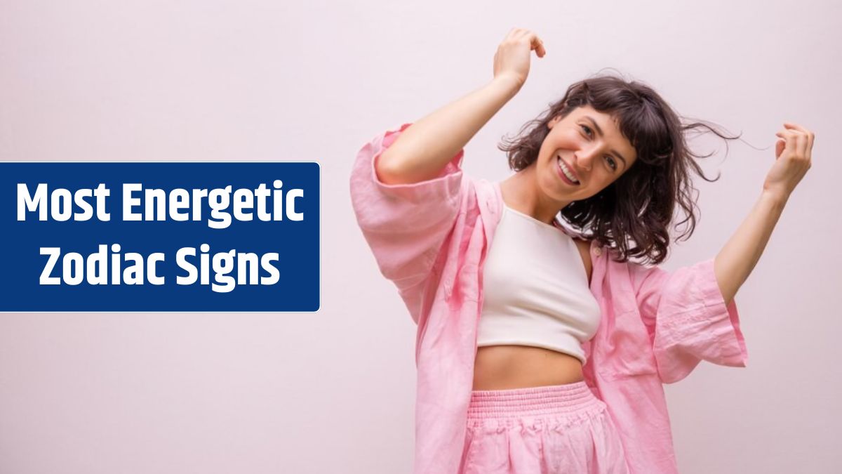 Cheerful young caucasian brunette in top shirt and pants is actively moving posing on white background People emotions lifestyle and fashion concept.